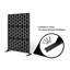 Metal Outdoor Privacy Screen With Stand 120Cm X 180Cm - Black-119963497