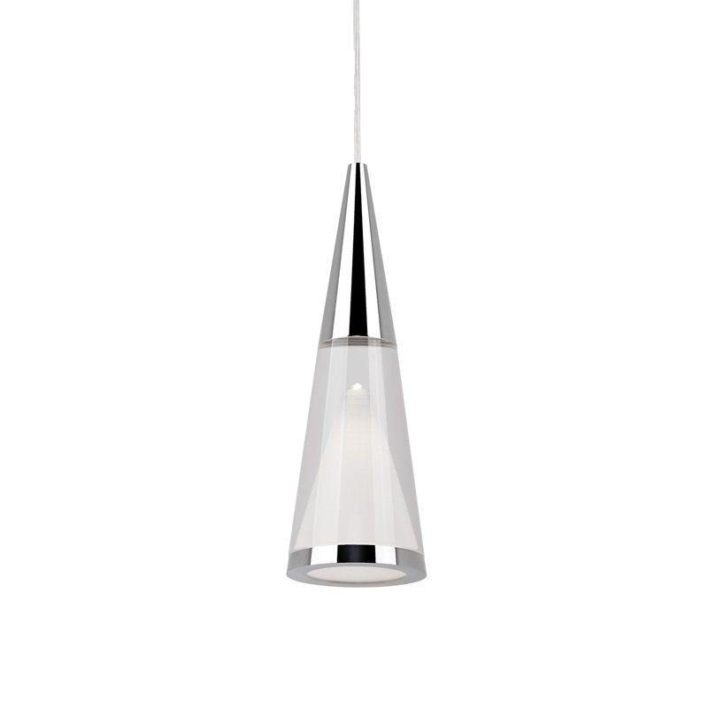 Malabar 1 - Light LED Pendant, Chrome