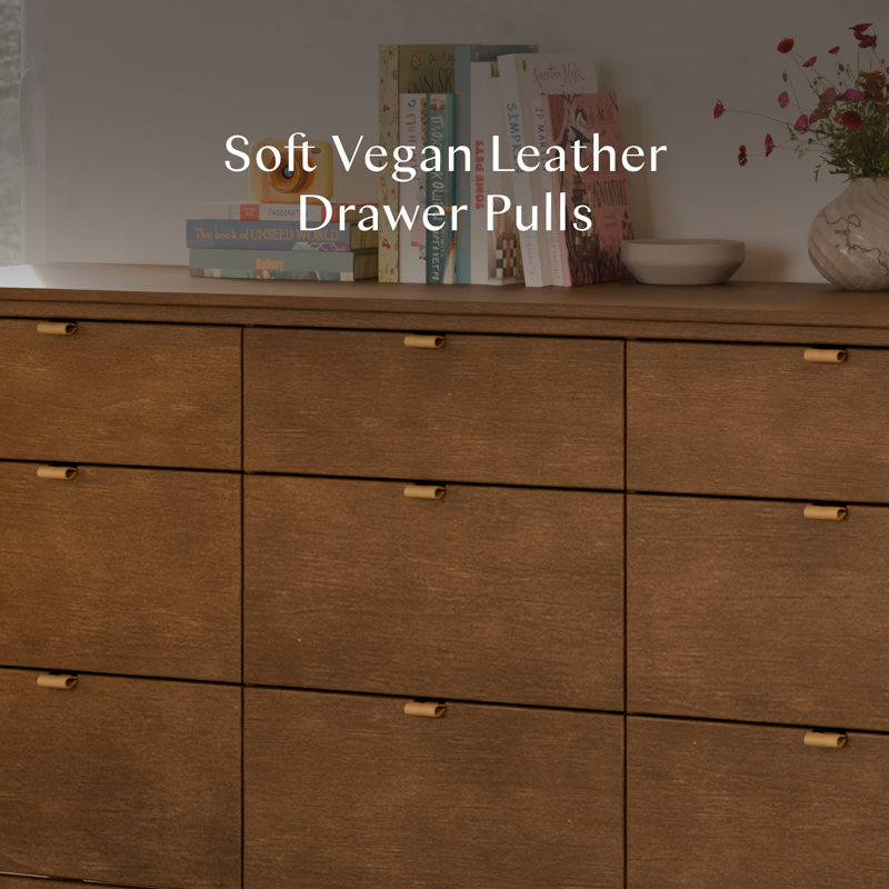 Bondi 9-Drawer Assembled Dresser, Natural Walnut