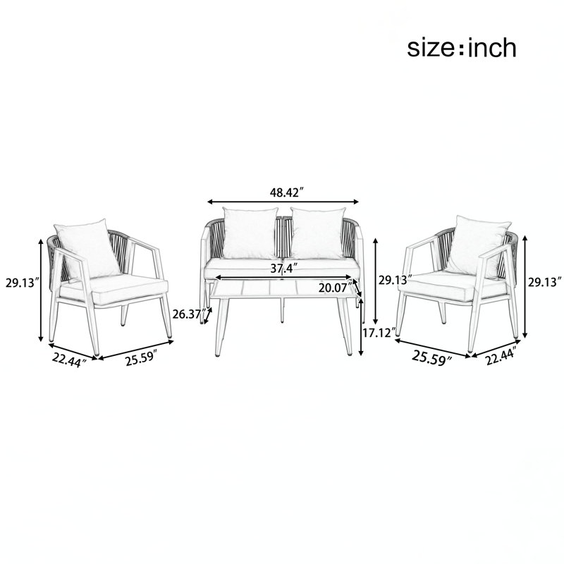 Ensembles repas pour patio, Vert / vert
