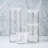 Libbey Stacking Cylinder 4 Piece Assorted Glass Jar Set With Lids