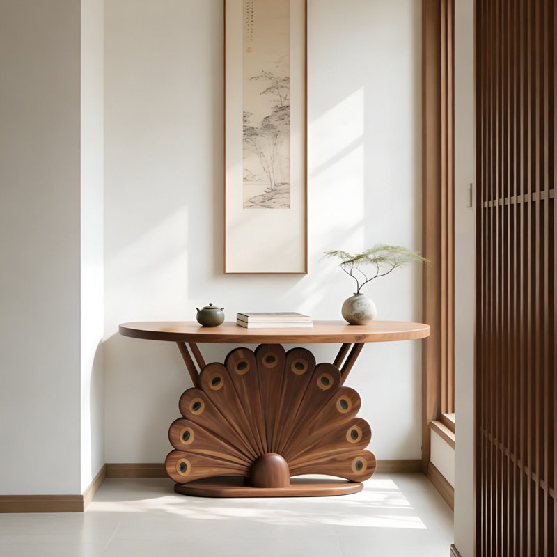 Nouvelle console en bois massif de style chinois, H 35,4 po x l 62,9 po x P 15,7 po