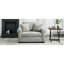 Fauteuil en chenille gris avec coussins - surdimensionné et élégant-1029918761