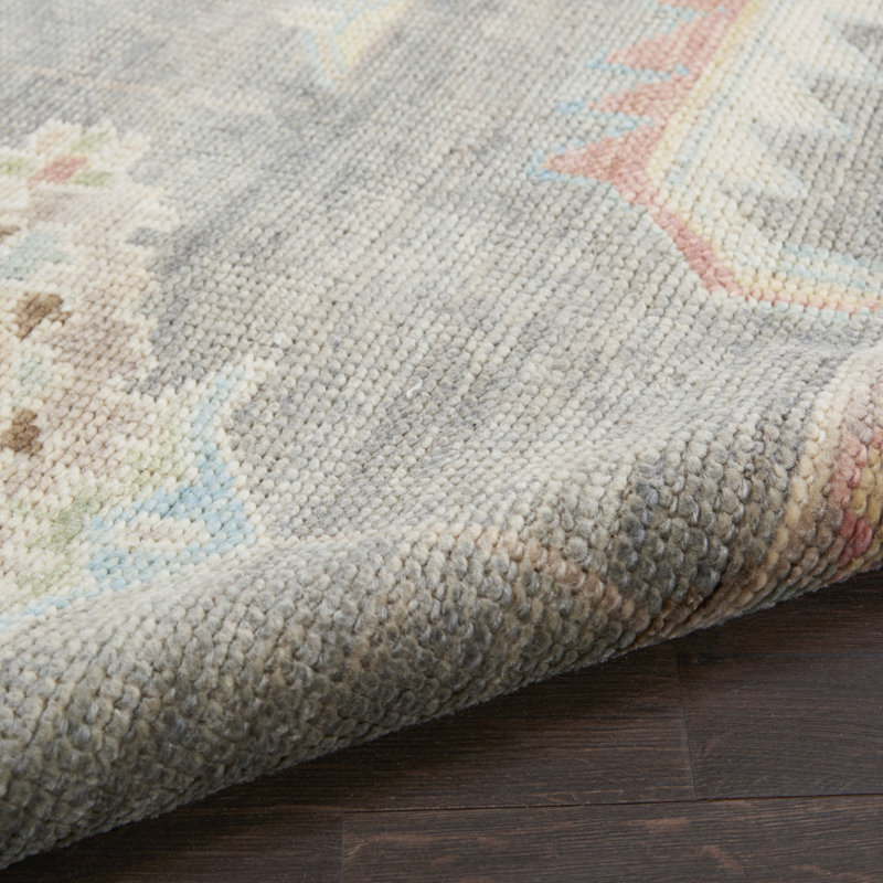 Nourison Tieka 10' x 14' Dark Grey Multicolor Vintage Indoor Rug, Rectangle 10' x 14'