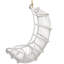 Chaise suspendue en rotin Riviera – blanc