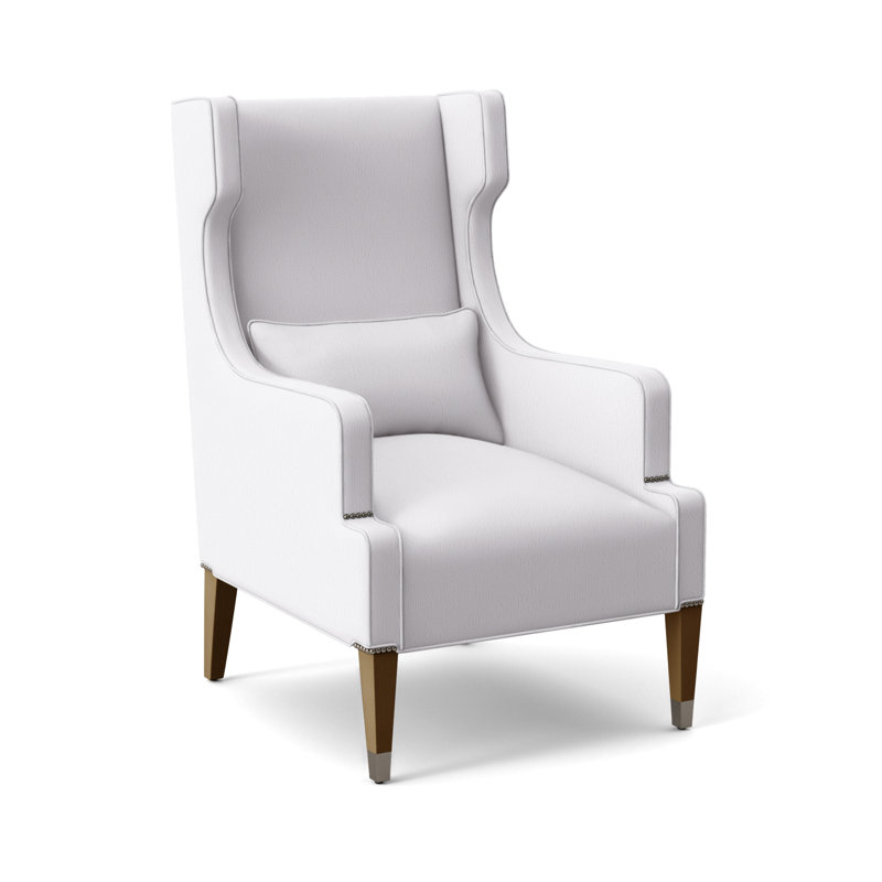 Thom Filicia Home 31" James Street Wing Chair, Havana, Navada Snow