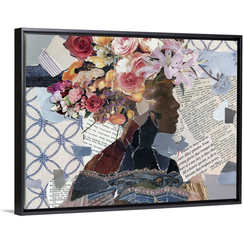 Contemplation I - Impression sur toile, H 31,7 po x l 41,7 po x P 1,75 po, Cadre flottant noir