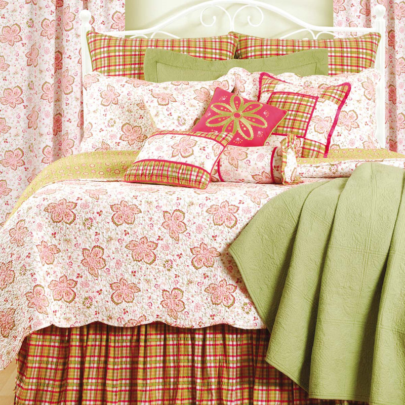 Colonial Williamsburg Plaid Center Pieced Throw Pillow