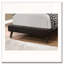 Lit plateforme tapissier en similicuir