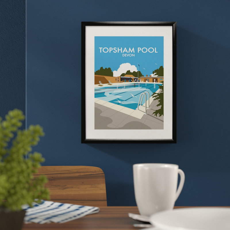 Dave Thompson - Single Picture Frame Print on Canvas, Black
