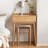 Lumi 23.6"W Compact Modern Small Oak Makeup Vanity Set With Storage Drawer-951407795