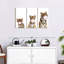 Ensemble de 3 tigres sur toile Bubble Gum-1249910120