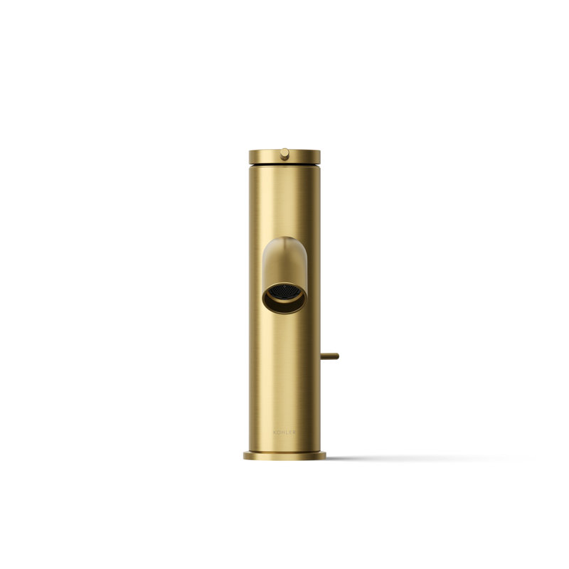 Components Single-Handle Bathroom Sink Faucet, Vibrant Brushed Moderne Brass