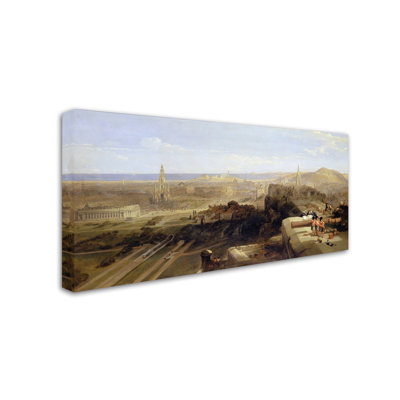 « édimbourg from the castle », reproduction sur toile tendue