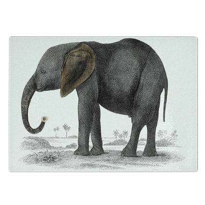 Glass Elephant by Oliver Goldsmith Chopping Board