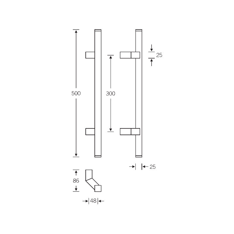 Pull Handle, Satin