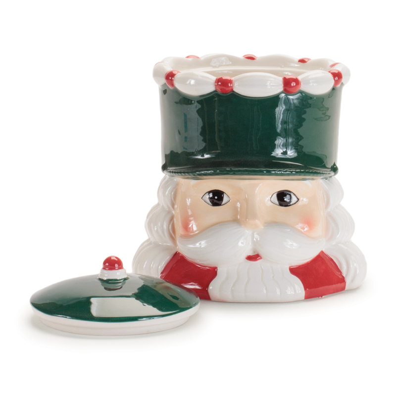 Ceramic Nutcracker Canister (Set of 2)