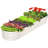 Hal 67"D x 20"W x10"H Metal Raised Garden Bed. Brown-60653544-9704208