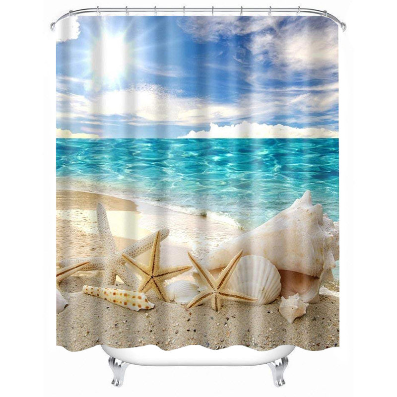 Smathering Shower Curtain with Hooks Included