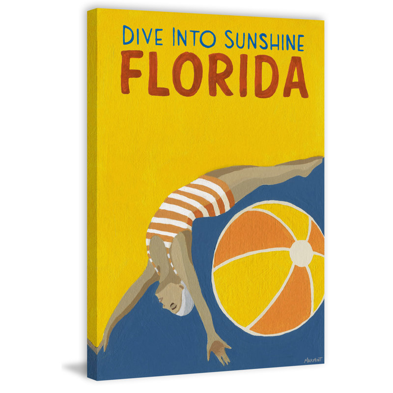 «Dive into Sunshine Florida II», impression sur toile tendue, H 24 po x l 16 po x P 1,5 po