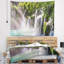 Tapisserie de paysage de cascade de krka abstraite-28485034