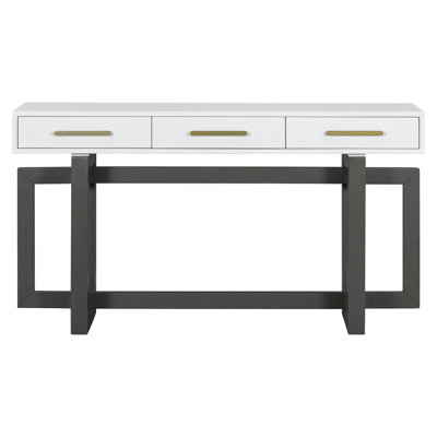 Elegant Console Table with Three Drawers, Extra Long Entryway Table for Entryway, Hallway, Living Room