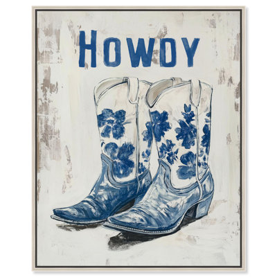 Howdy Boots Canvas Print Fashion Art by Art Remedy