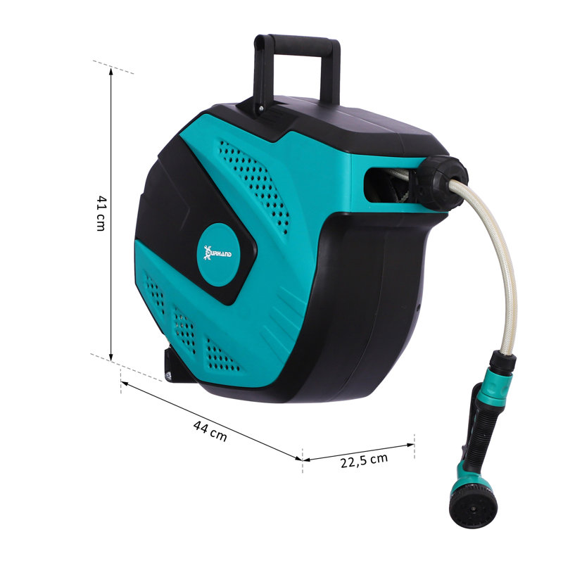 Plastic Wall Hose Reel, 15m