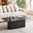 Coffee Table Oak Wood Surface And Metel Feet-1069134048