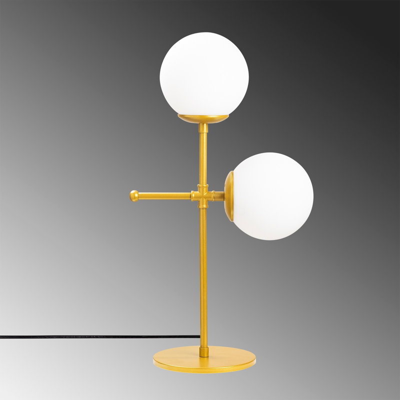 Lampe de table en métal, Or