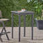 Table de bar d'extérieur carrée en bois-563487576