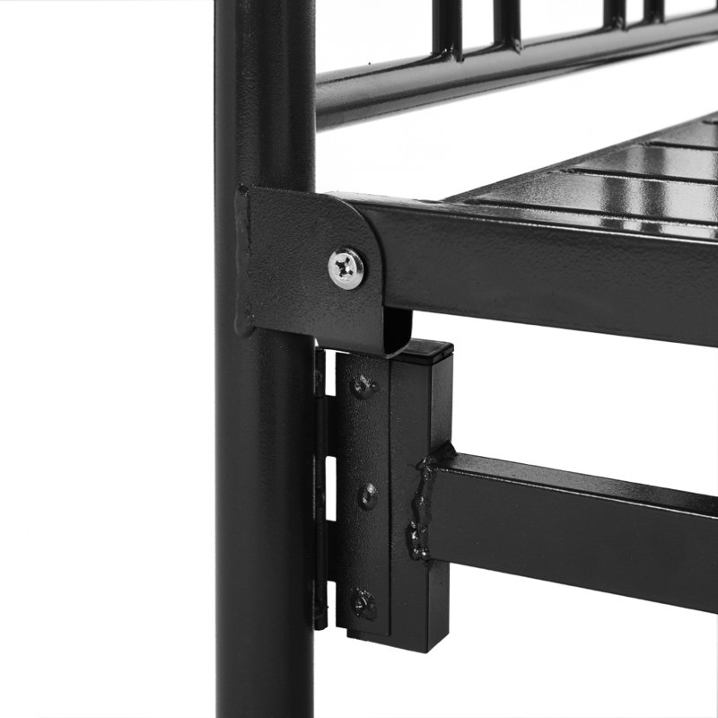 Black Portable Folding Guest Bed