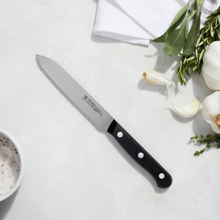 MASTER Chef Stamp Stainless Steel Knife Block Set, Ergonomic Grip