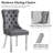  36" Round Glass Dining Set, Modern Velvet Upholstered Chairs with Cross Stainless Steel Base-1343299957-1343299956-1343299962