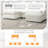 86.5'' Chenille Modular Sectional Sofa with Storage Pockets, 5 Seat U Shaped Couch Set with 2 Movable Ottoman-686487878