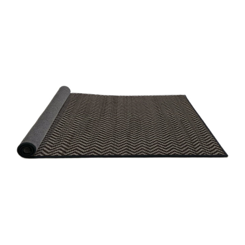 Chevron Indoor Rug, Round 6'