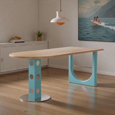 Nouvelle table de salle à manger irrégulière au design créatif