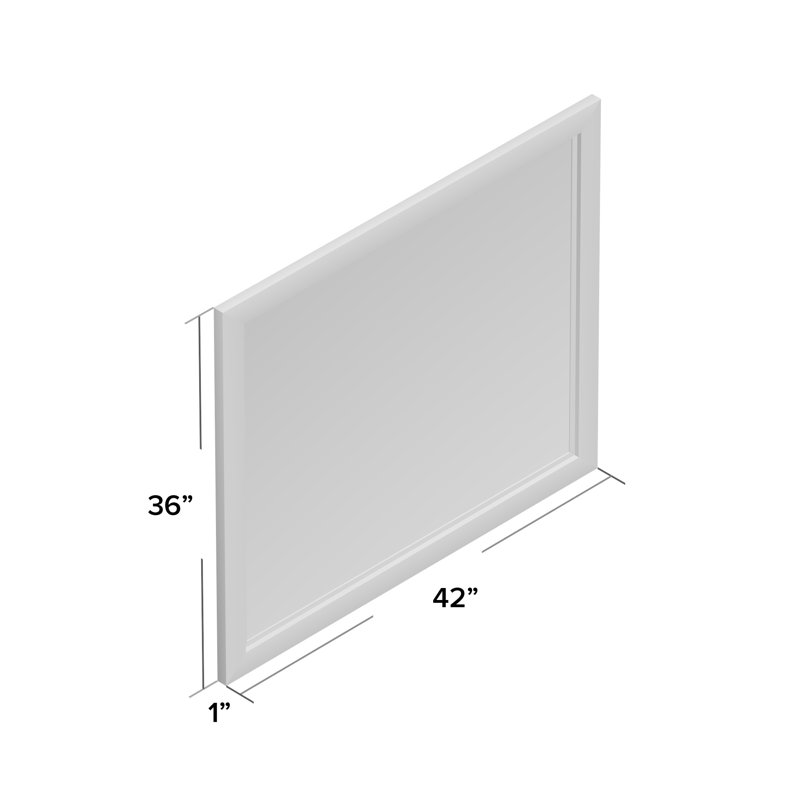 Shenice Wood Rectangle Wall Mirror