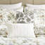 6 pièces édredon floral grand coton avec jupe de lit sur mesure, 100% coton 300Tc, -