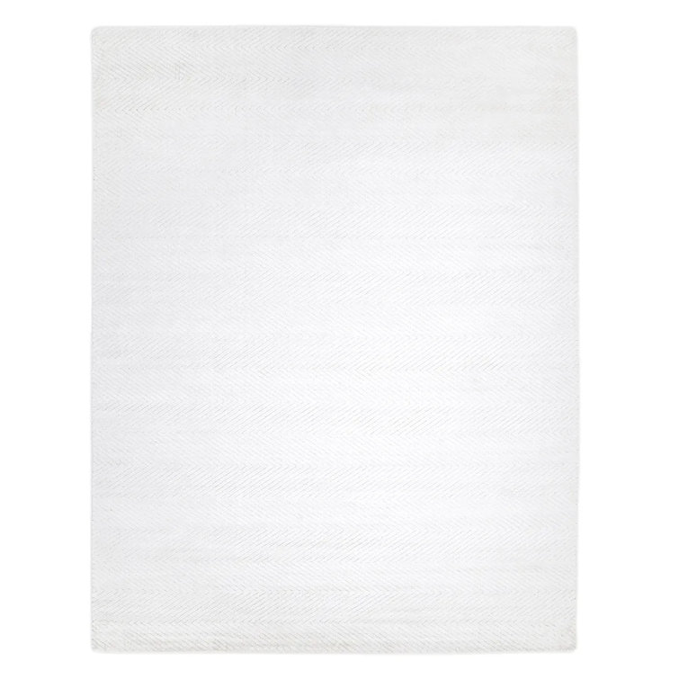 Chevelle Chevron Area Rug in Alabaster