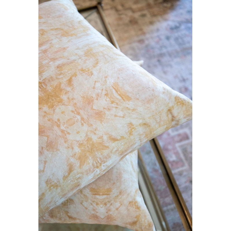 Topiary Lumbar Pillow Cover & Insert, Autumn Gold Abstract