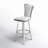 Aryana Contemporary Swivel Counter Stool w/ Design Back-761932870-761932865