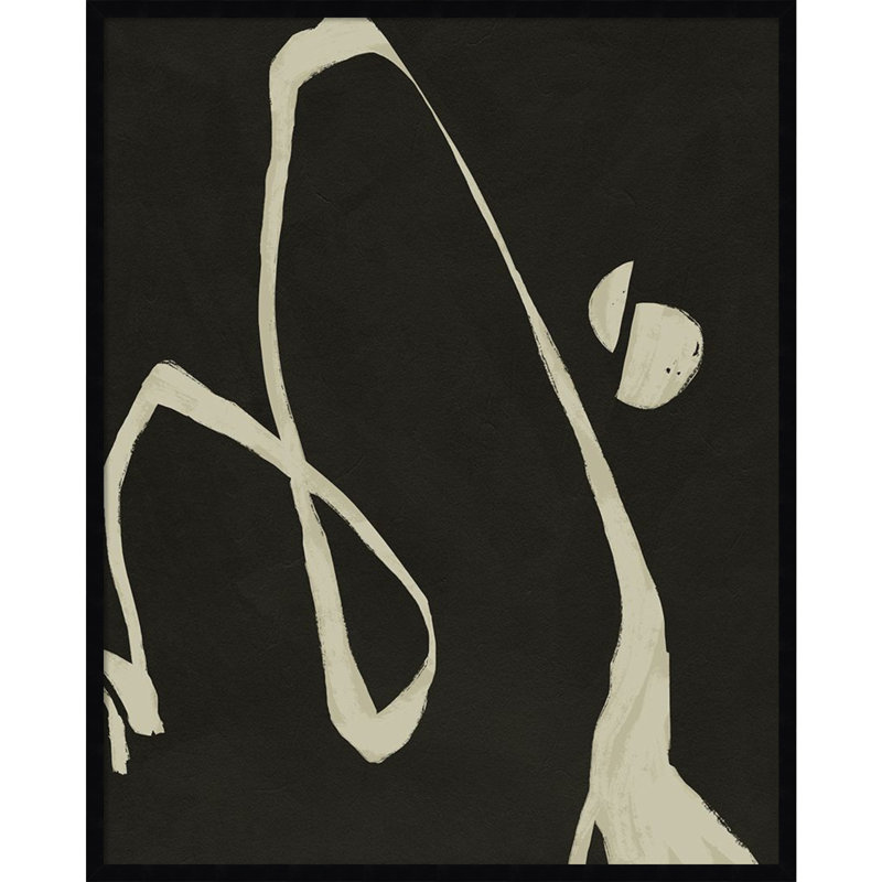 «Neutral Spring II» par Jacob Green - reproduction d'un seul cadre, Noir, H 41 po x l 33 po x P 1 po