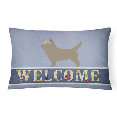  Coussin décoratif intérieur / extérieur Cairn Terrier Welcome