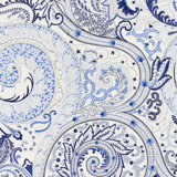 Botanica Malabar Paisley Embroidery Cotton Blend Fabric
