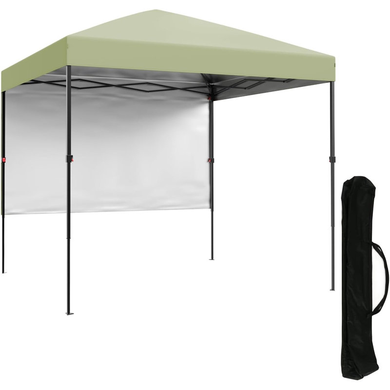 Easy Assembly Pop-Up Gazebo Tent 2.2 x 2.2m – Waterproof & UV-Resistant Outdoor Shelter – Heat Insulation, Side Panel, Collapsible, Portable, Storage Bag