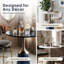 with Iron Base Dining Table-1580769448