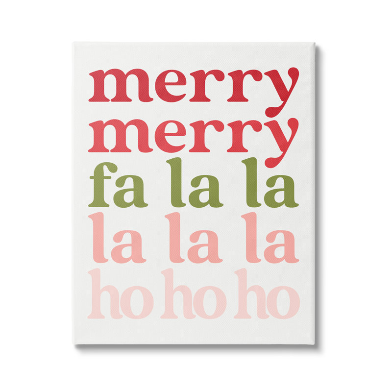 «Festive Holiday», typographie, conception minimaliste noire, estampe numérique, art texturé par Erica Billups, Toile tendue