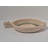 8" Floral Beige Clay Frying Pan