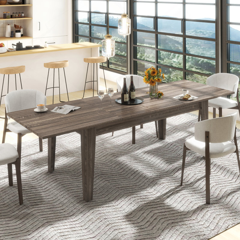Extendable Dining Table, Dark Oak